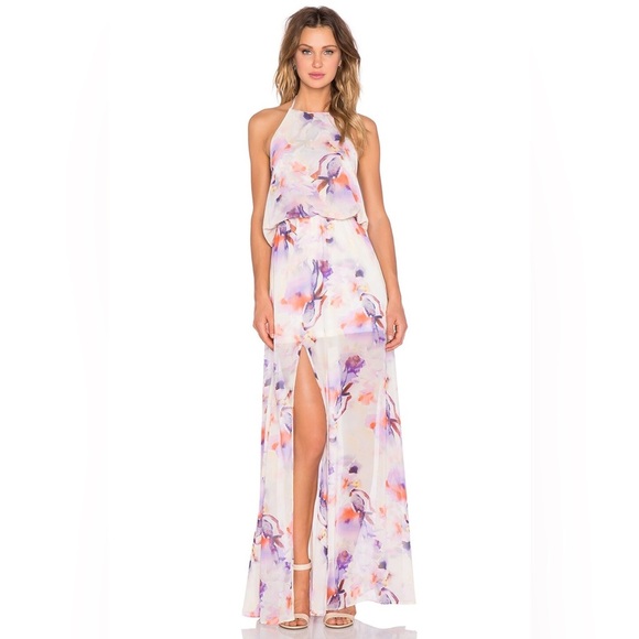 Show Me Your MuMu Dresses & Skirts - NWT Show Me Your Mumu Heather Halter Maxi in Abria's Floral SIZE XS